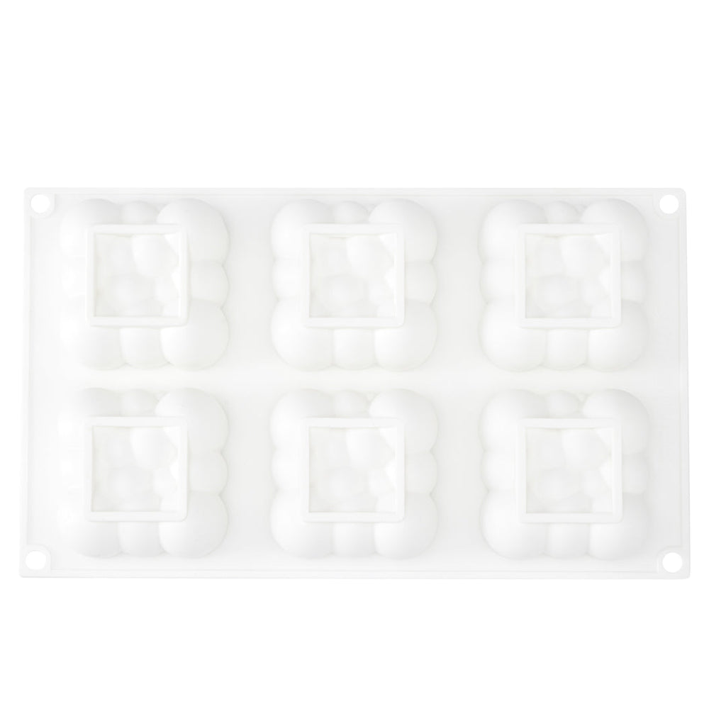 Pastry Tek Silicone Bubble Cloud Baking Mold - 6-Compartment - 1 count box