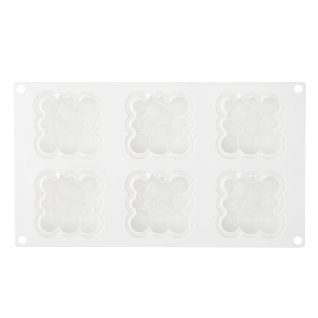 Pastry Tek Silicone Bubble Cloud Baking Mold - 6-Compartment - 1 count box