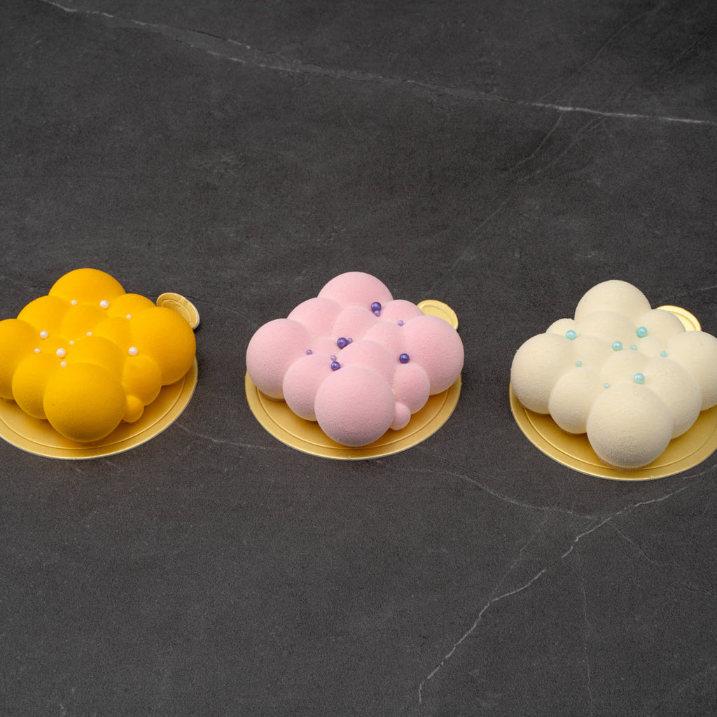 Pastry Tek Silicone Bubble Cloud Baking Mold - 6-Compartment - 1 count box