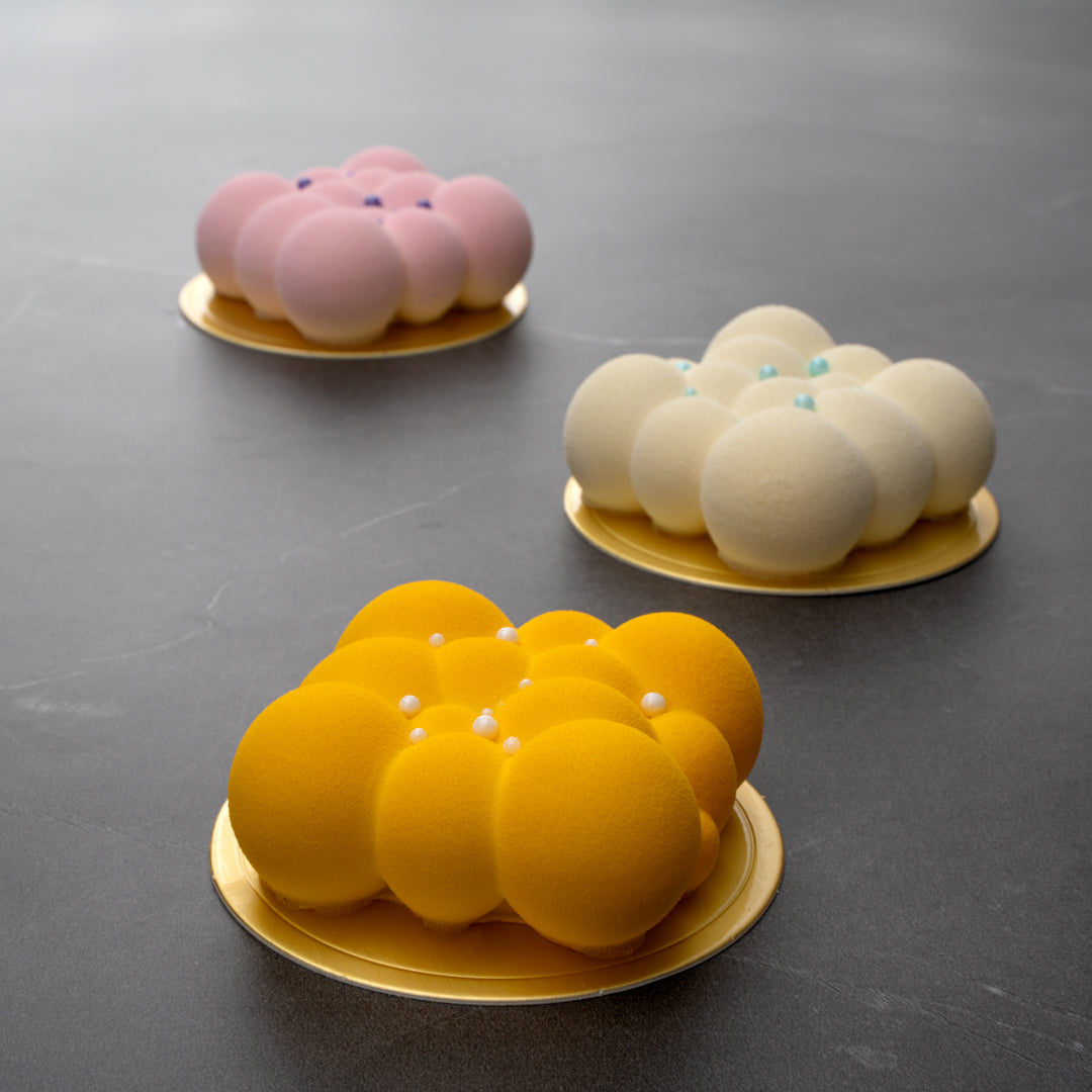 Pastry Tek Silicone Bubble Cloud Baking Mold - 6-Compartment - 10 count box