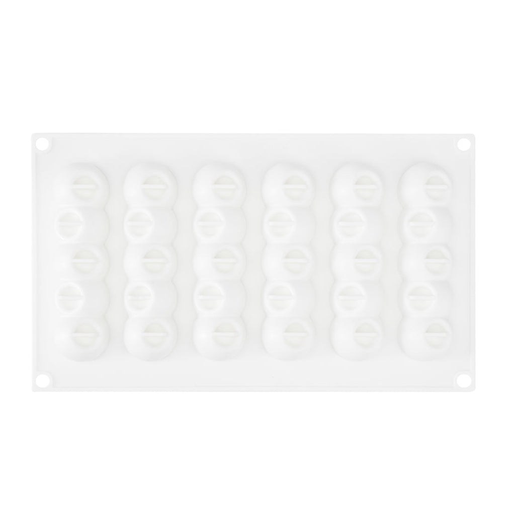 Pastry Tek Silicone Flower Strip Baking Mold - 6-Compartment - 1 count box