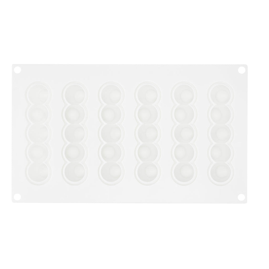 Pastry Tek Silicone Flower Strip Baking Mold - 6-Compartment - 1 count box