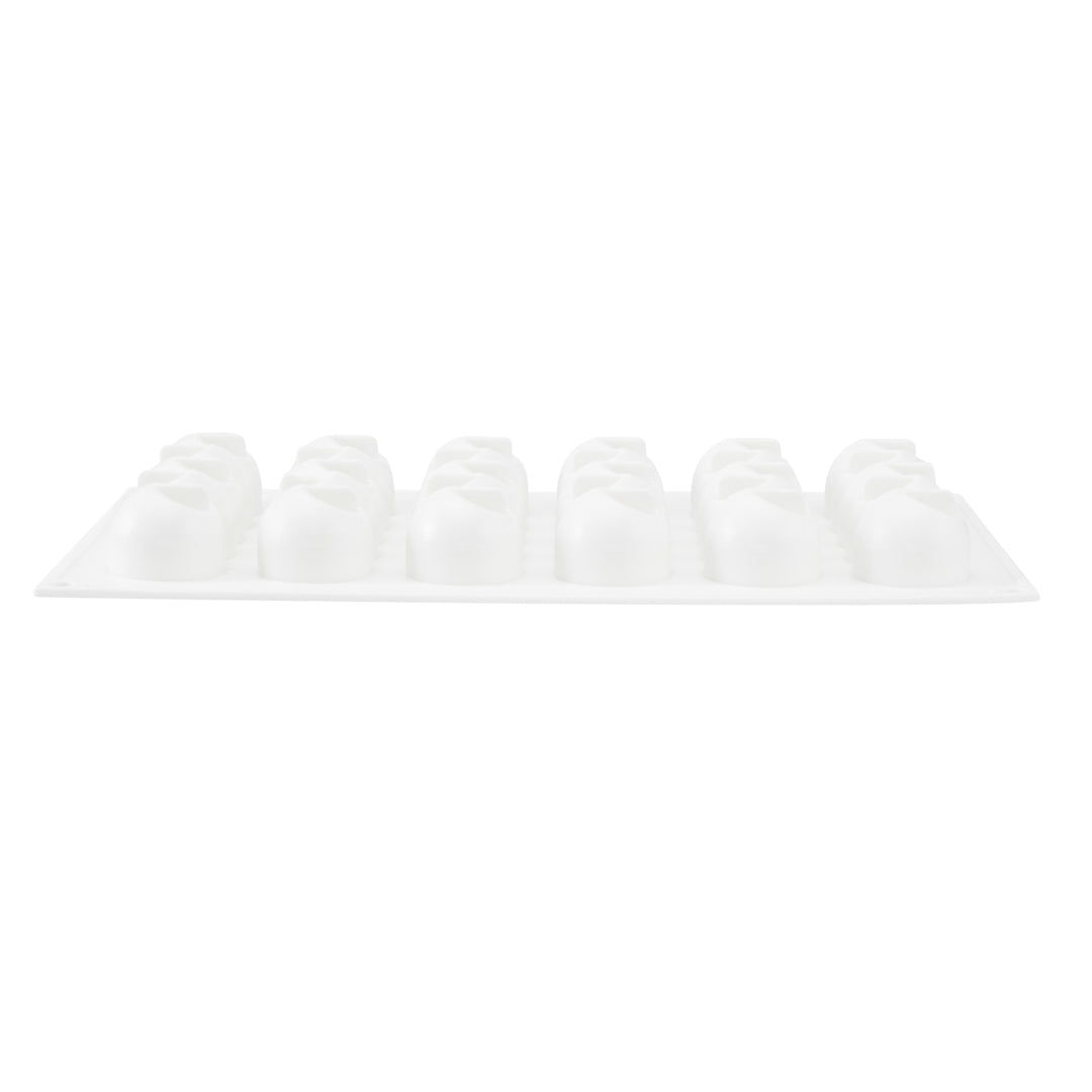 Pastry Tek Silicone Flower Strip Baking Mold - 6-Compartment - 10 count box