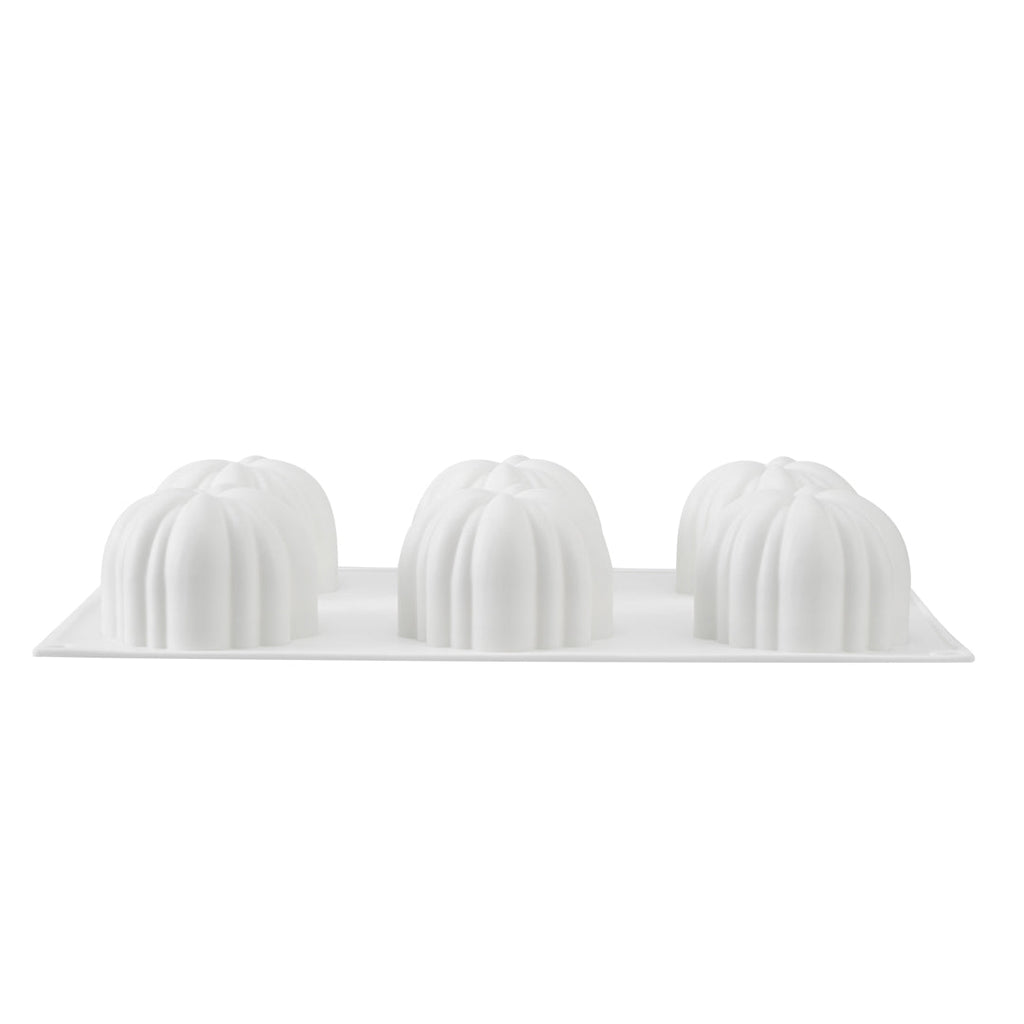 Pastry Tek Silicone Pumpkin Baking Mold - 6-Compartment - 1 count box