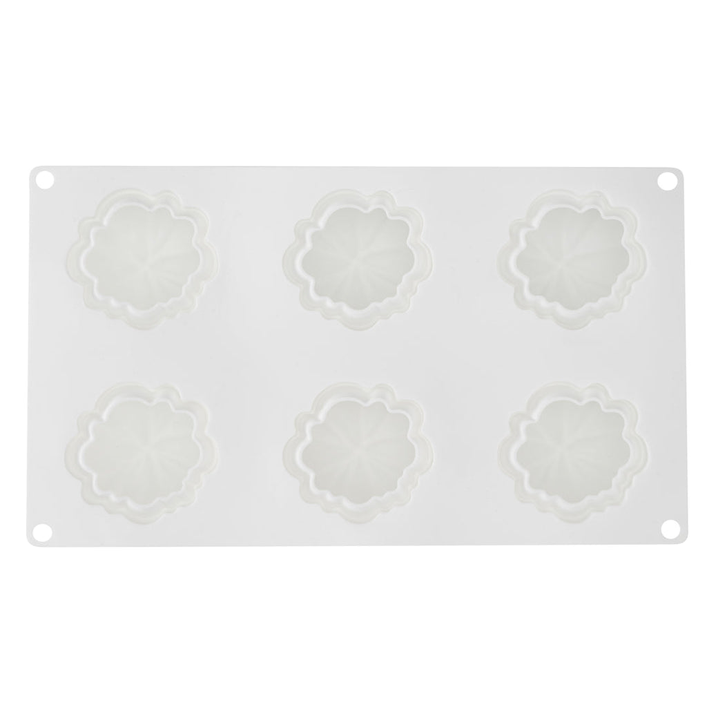 Pastry Tek Silicone Pumpkin Baking Mold - 6-Compartment - 10 count box