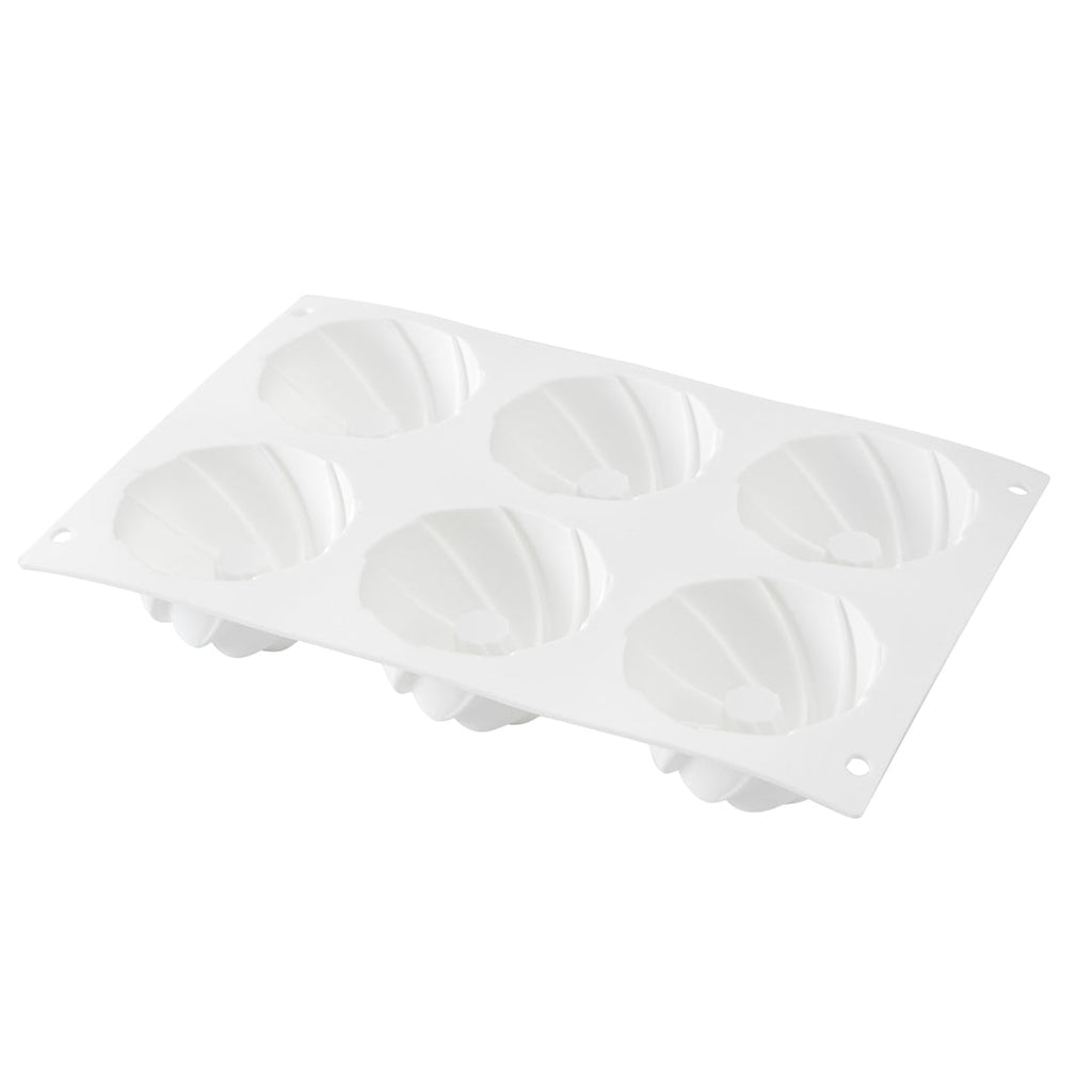 Pastry Tek Silicone Mini Bundt Cake Baking Mold - 6-Compartment - 1 count box