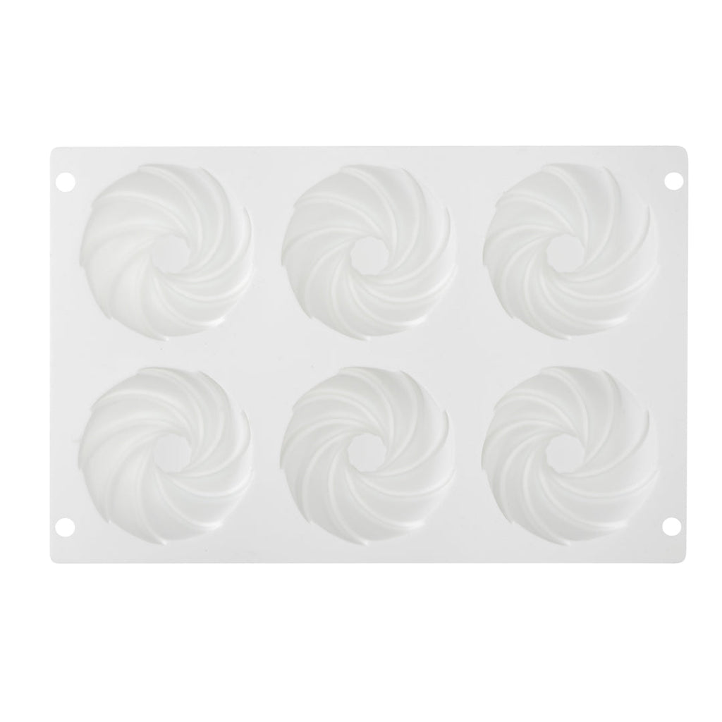 Pastry Tek Silicone Mini Bundt Cake Baking Mold - 6-Compartment - 1 count box