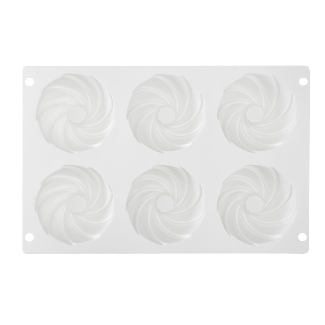Pastry Tek Silicone Mini Bundt Cake Baking Mold - 6-Compartment - 1 count box