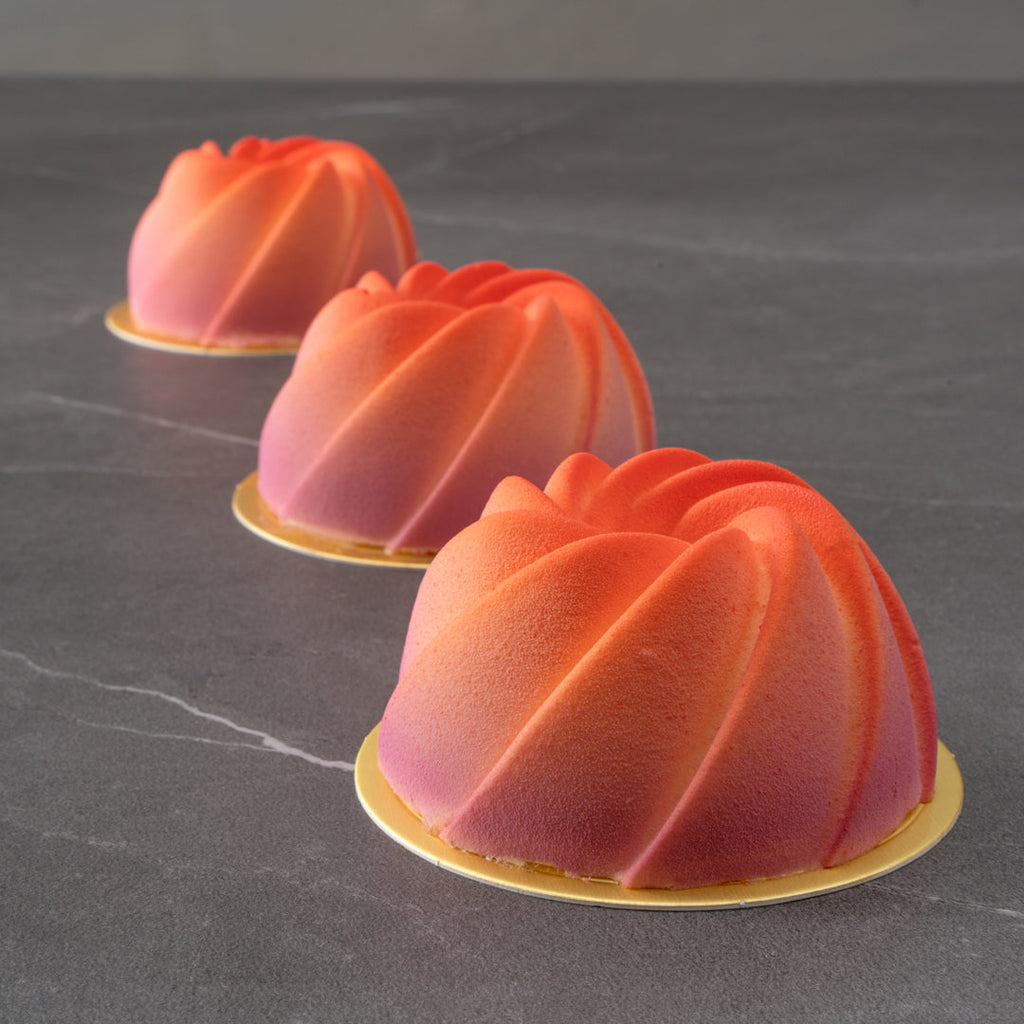 Pastry Tek Silicone Mini Bundt Cake Baking Mold - 6-Compartment - 1 count box