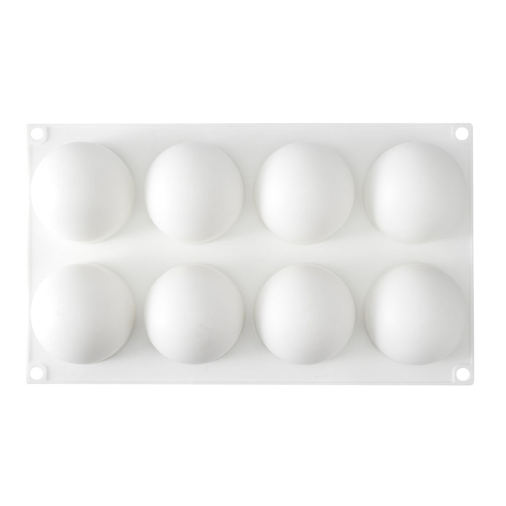 Pastry Tek Silicone Ball Baking Mold - 8-Compartment - 1 count box