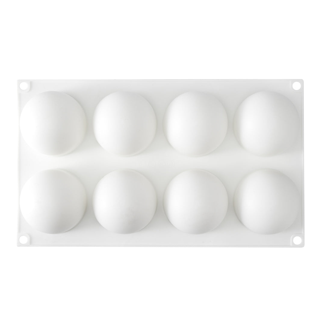 Pastry Tek Silicone Ball Baking Mold - 8-Compartment - 1 count box