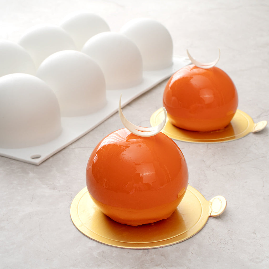 Pastry Tek Silicone Ball Baking Mold - 8-Compartment - 1 count box