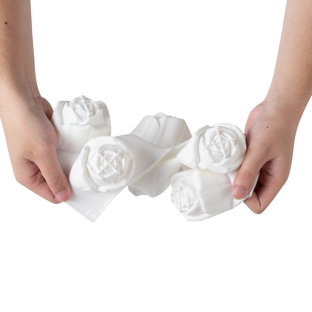 Pastry Tek Silicone Rose Baking Mold - 6-Compartment - 1 count box