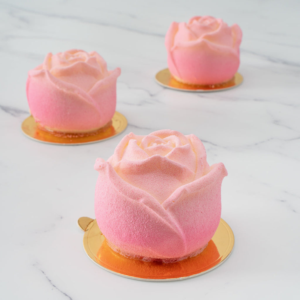 Pastry Tek Silicone Rose Baking Mold - 6-Compartment - 1 count box