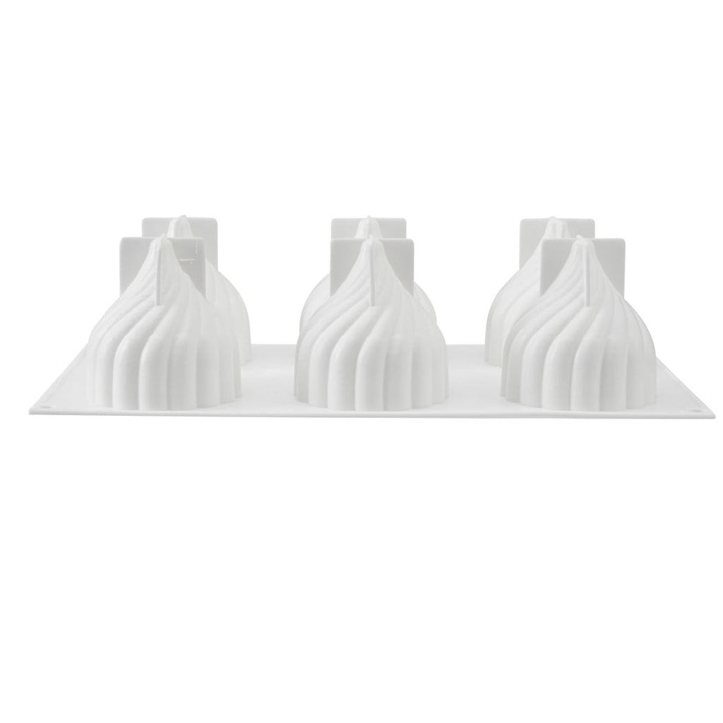 Pastry Tek Silicone Spiral Baking Mold - 6-Compartment - 1 count box