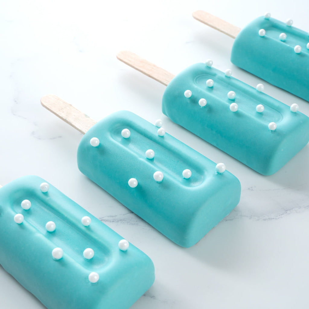 Pastry Tek Silicone Cylinder Popsicle Mold - 4-Compartment - 1 count box