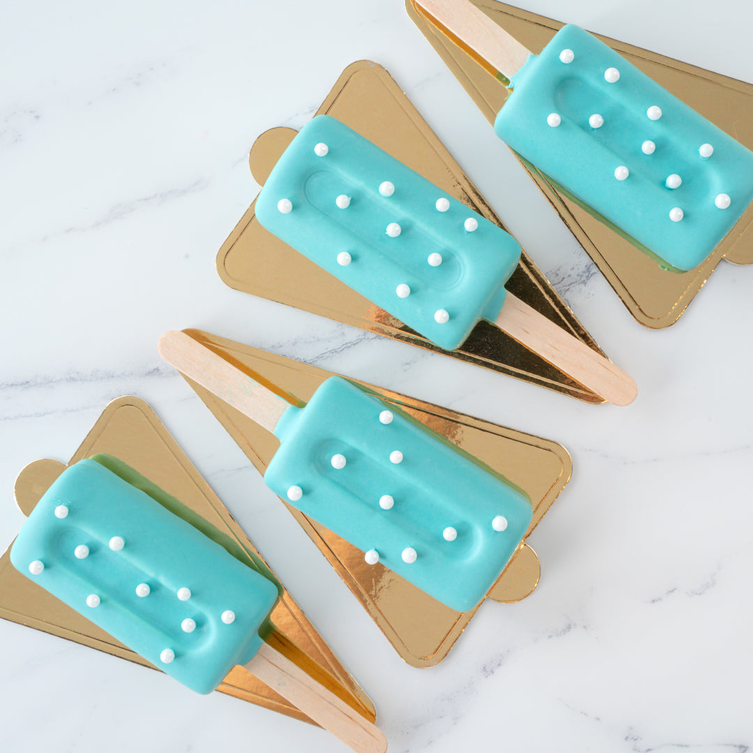Pastry Tek Silicone Cylinder Popsicle Mold - 4-Compartment - 1 count box