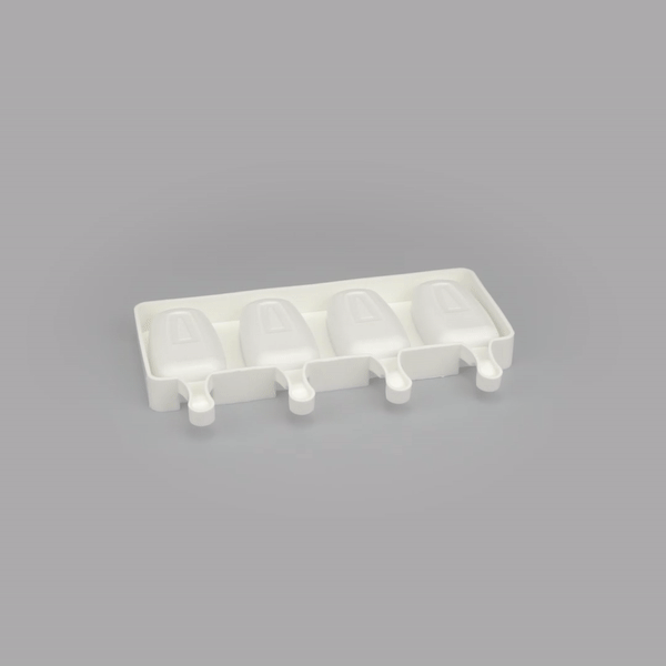 Pastry Tek Silicone Round Popsicle Mold - 4-Compartment - 10 count box