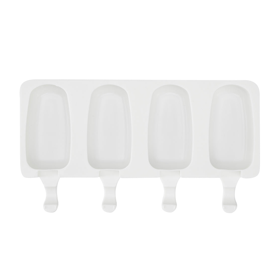 Pastry Tek Silicone Round Popsicle Mold - 4-Compartment - 10 count box