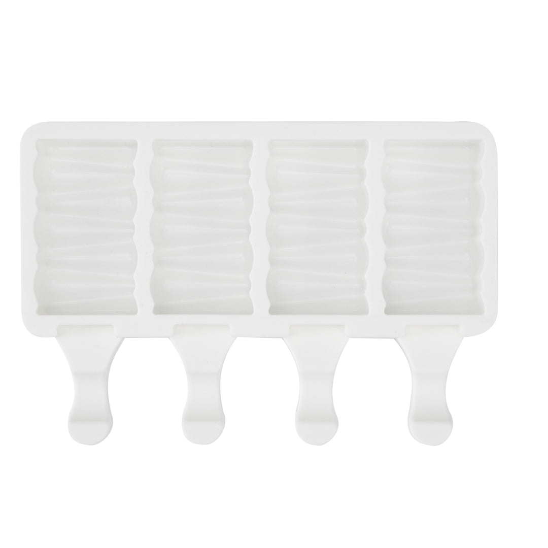 Pastry Tek Silicone Rectangle Popsicle Mold - 4-Compartment - 1 count box