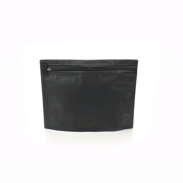 High Level Black Plastic Locking Pouch - Child-Resistant - 12 1/4" x 4" x 9" - 10 count box