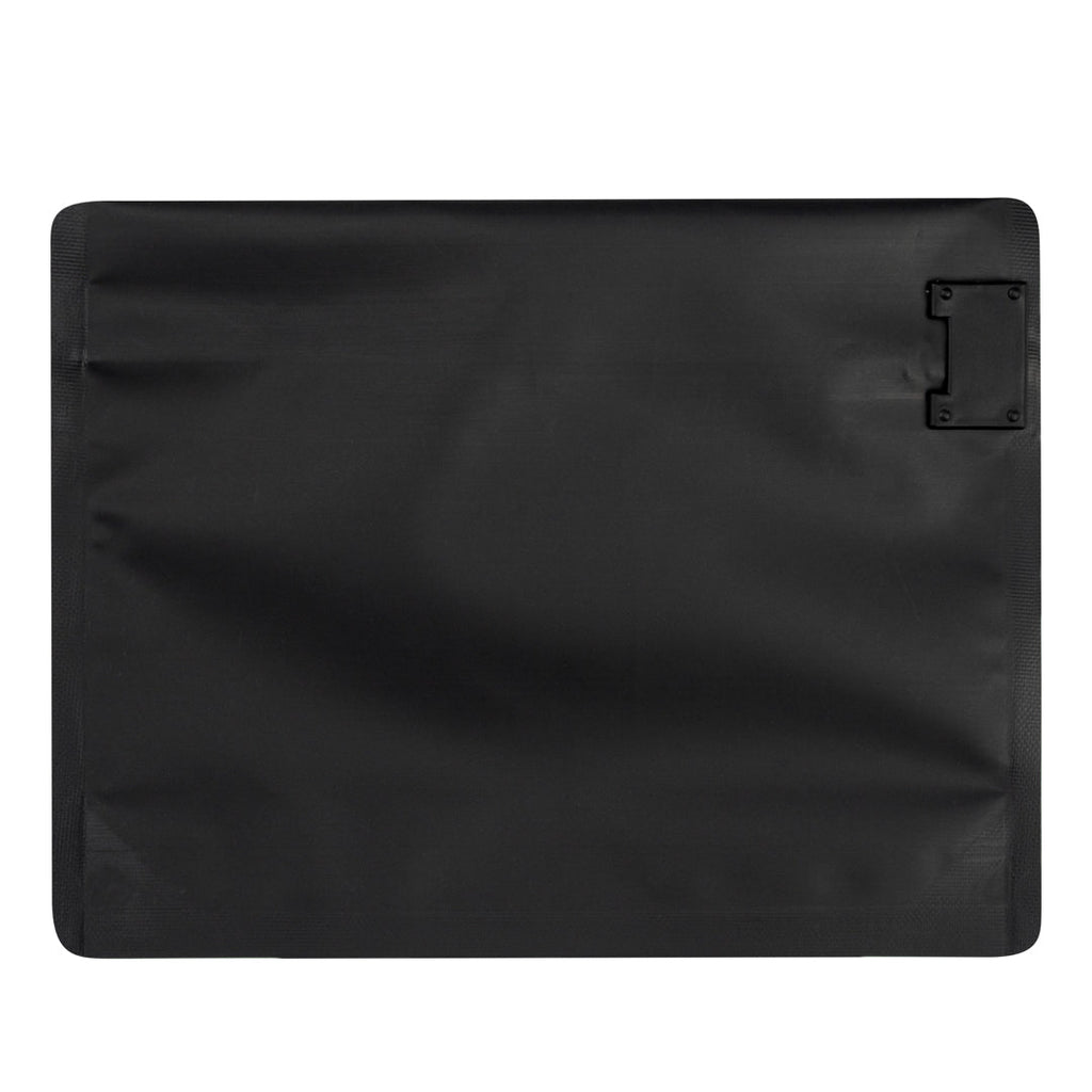 High Level Black Plastic Locking Pouch - Child-Resistant - 12 1/4" x 4" x 9" - 100 count box