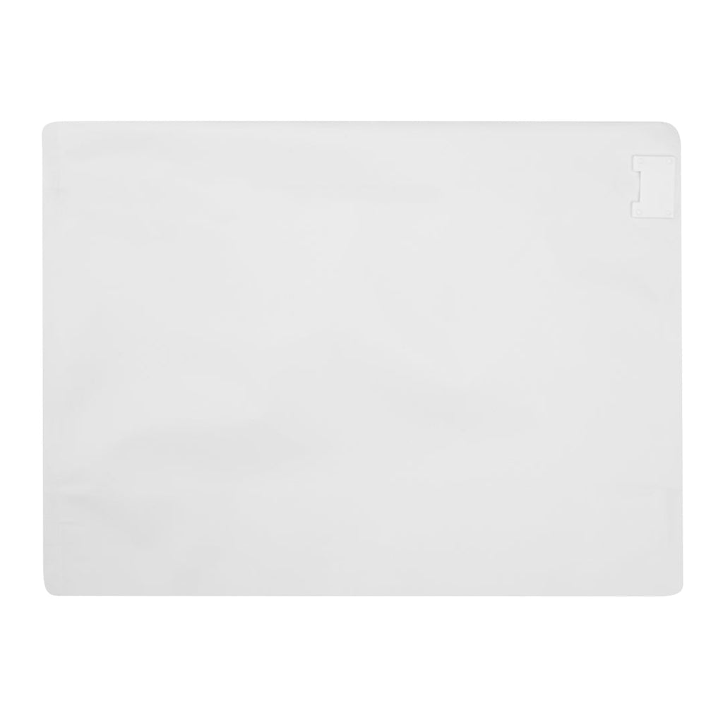 High Level White Plastic Locking Pouch - Child-Resistant - 12 1/4" x 4" x 9" - 100 count box