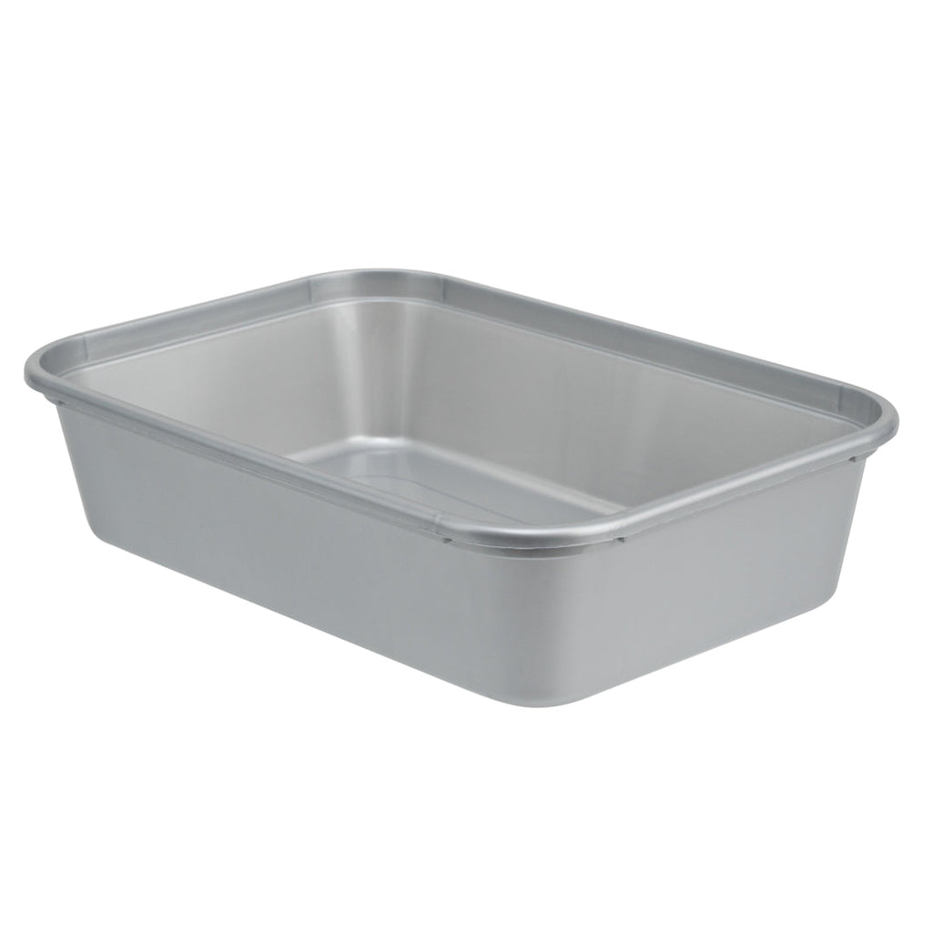 Futura 17 oz Silver Plastic Take Out Container - with Clear Lid, Microwavable - 6 3/4" x 4 1/2" x 2" - 100 count box