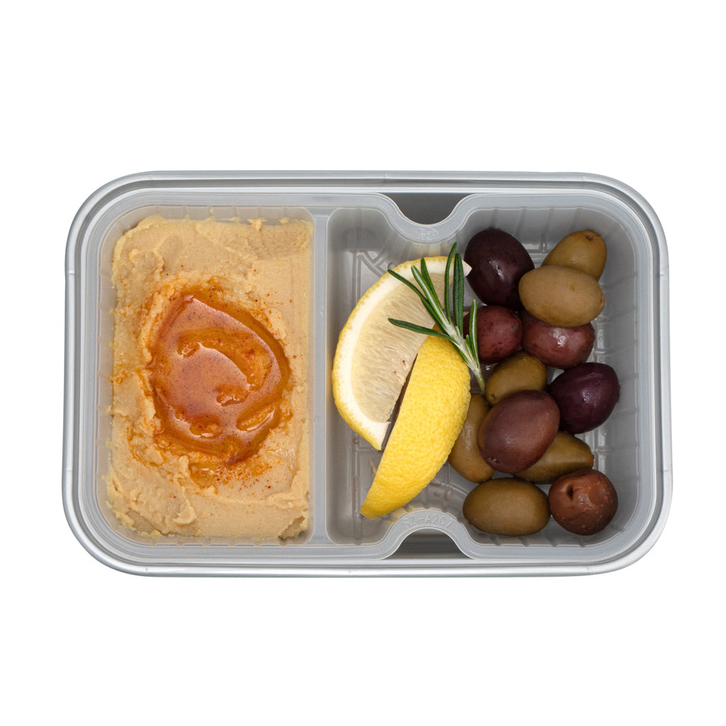 Futura 10 oz White Plastic Wide 2-Compartment Insert Tray - Fits 32 and 37 oz Containers, Microwavable - 100 count box