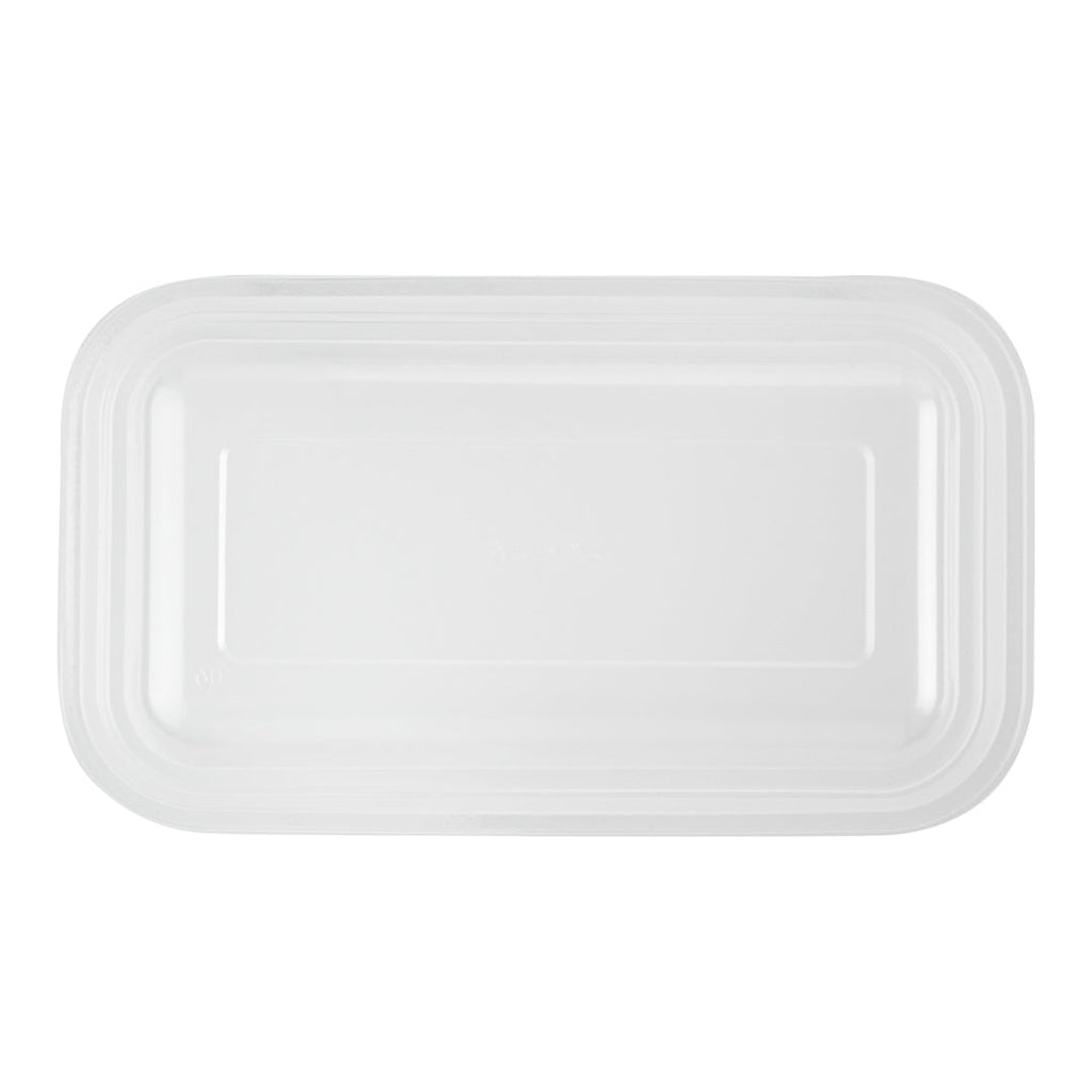 Futura 15 oz Clear Plastic Heavy Duty Insert Tray - Fits 24, 34 and 44 oz Containers, Microwavable - 100 count box