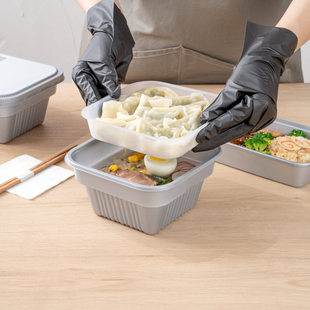 Futura 14 oz Clear Plastic Insert Tray - Fits 34 oz Bowl, Microwavable - 100 count box