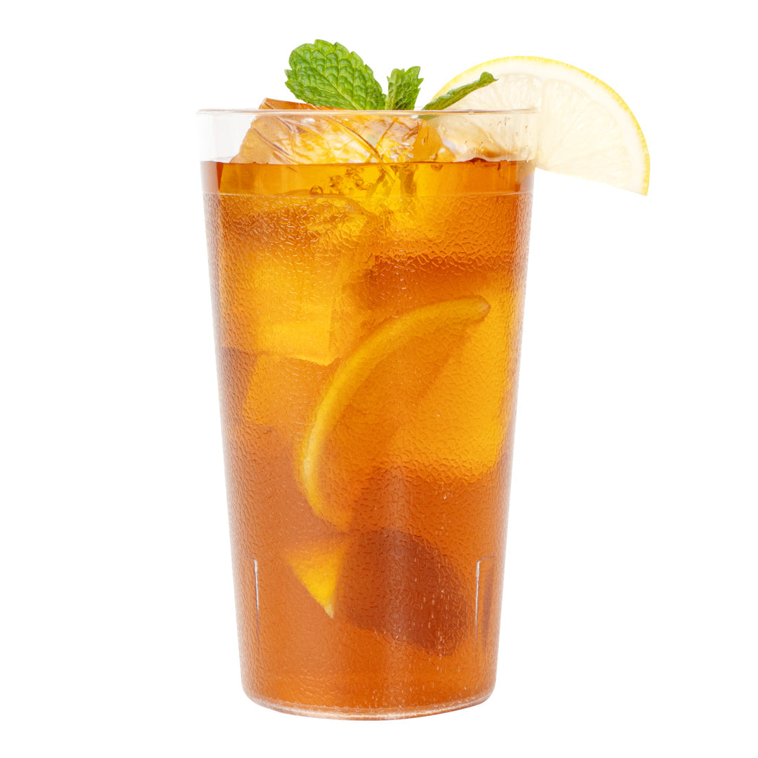 Bev Tek 12 oz SAN Plastic Tumbler - Pebbled - 3" x 3" x 5" - 12 count box