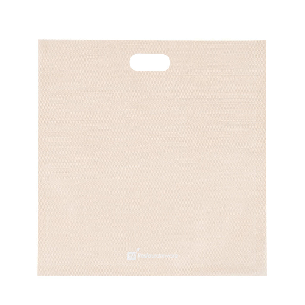 Bag Tek Kraft Plastic Small Toaster Bag - Non-Stick, Heat-Resistant, Semi-Disposable - 6 1/2" x 6 1/4" - 10 count box