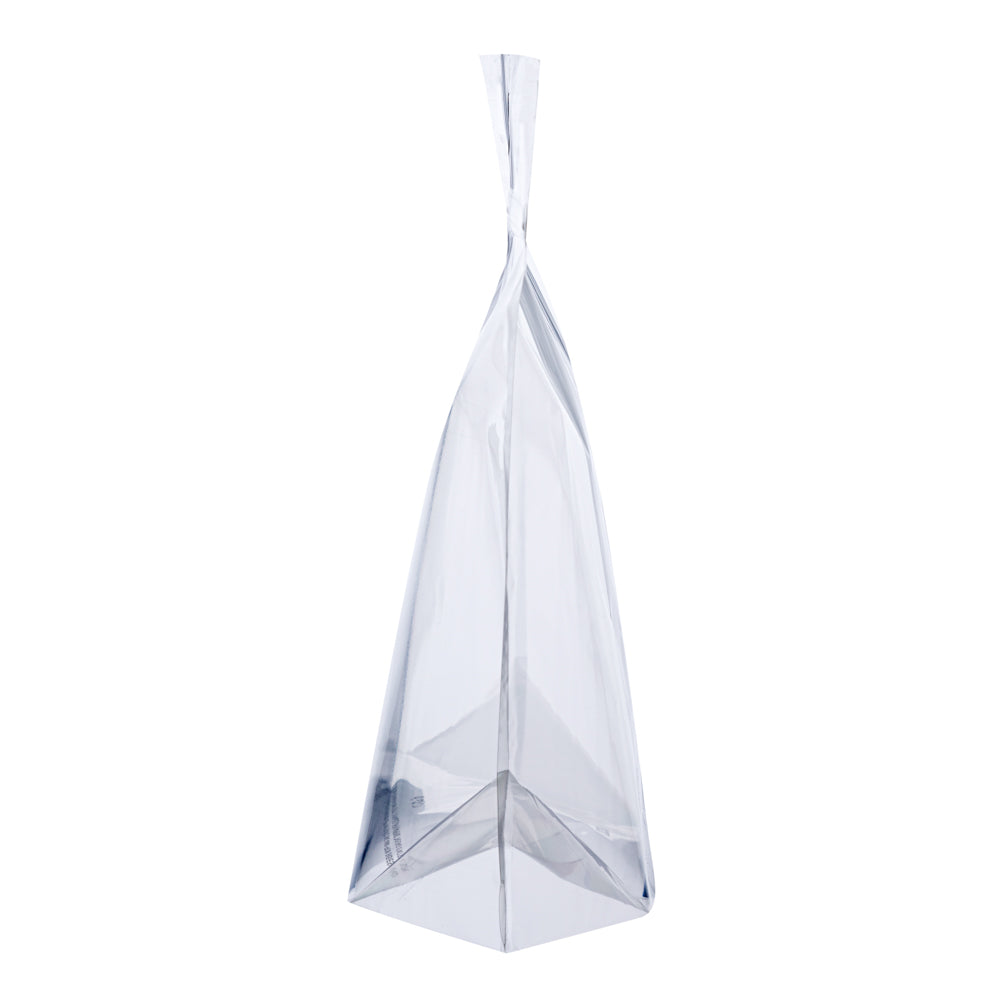 Bag Tek Clear Plastic Gusset Zip Bag - with Handles - 12 1/2" x 4 1/4" x 10 1/2" - 100 count box