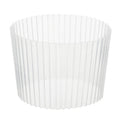 Bev Tek Clear Plastic Ripple Hot / Cold Cup Sleeve - Fits 12, 16 and 24 oz - 50 count box