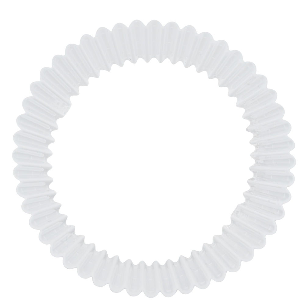 Bev Tek Clear Plastic Ripple Hot / Cold Cup Sleeve - Fits 12, 16 and 24 oz - 50 count box
