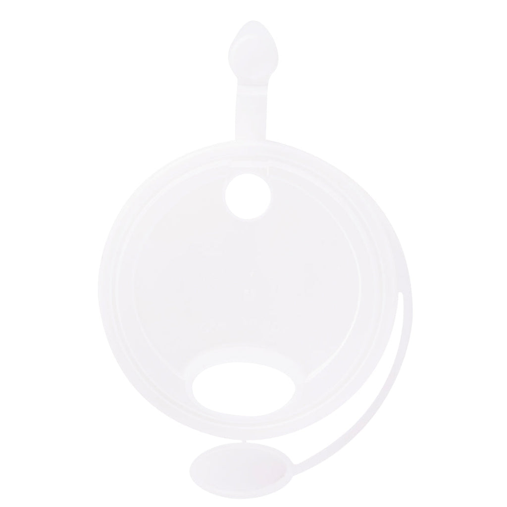 Bev Tek Clear Plastic 2-in-1 Straw or Sippy Cup Lid - with Two Plugs, Fits 12, 16 and 24 oz - 500 count box