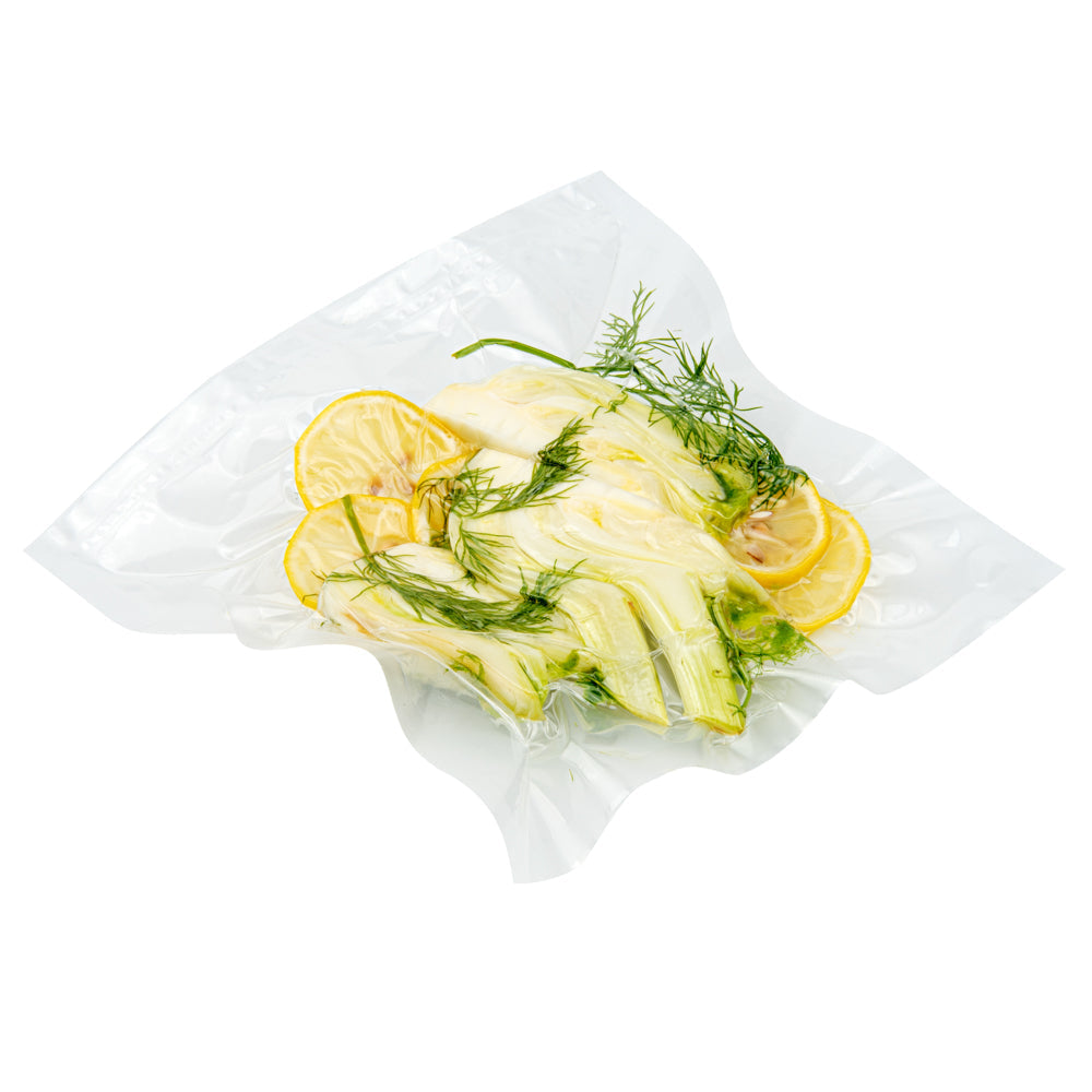 Fresh Hero Clear Plastic Vacuum Packaging Bag - for Chamber Vacuum Sealer, 3 mil, BPA-Free - 10" x 10" - 100 count box