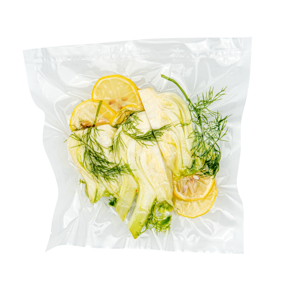 Fresh Hero Clear Plastic Vacuum Packaging Bag - for Chamber Vacuum Sealer, 3 mil, BPA-Free - 10" x 10" - 100 count box