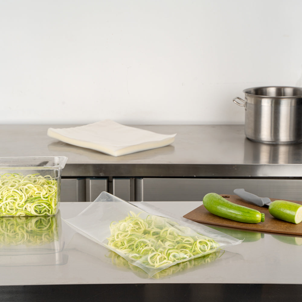 Fresh Hero Clear Plastic Vacuum Packaging Bag - for Chamber Vacuum Sealer, 4 mil, BPA-Free - 16" x 12" - 100 count box