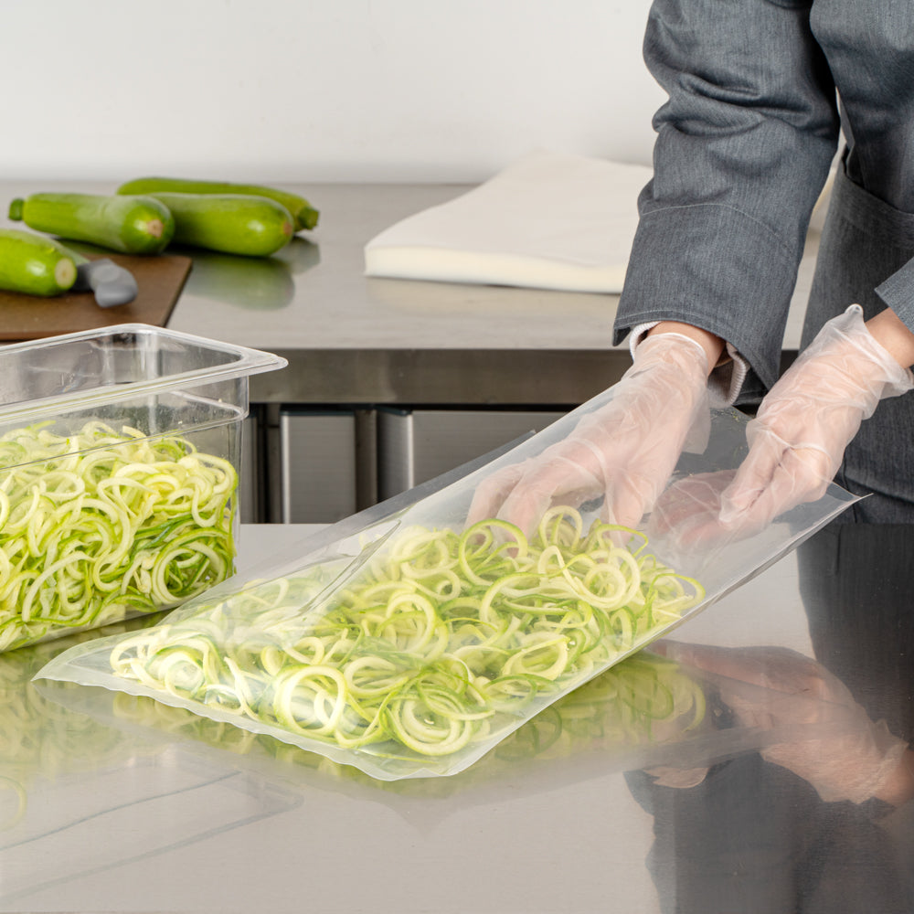 Fresh Hero Clear Plastic Vacuum Packaging Bag - for Chamber Vacuum Sealer, 4 mil, BPA-Free - 16" x 12" - 100 count box