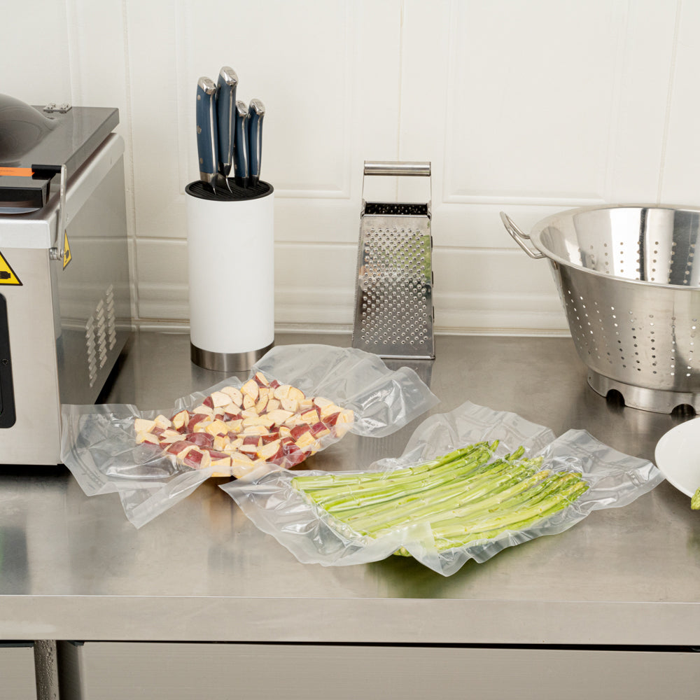 Fresh Hero Clear Plastic Vacuum Sealer Bags - for Chamber Vacuum Sealer, 3 mil, BPA-Free - 16" x 12" - 1000 count box