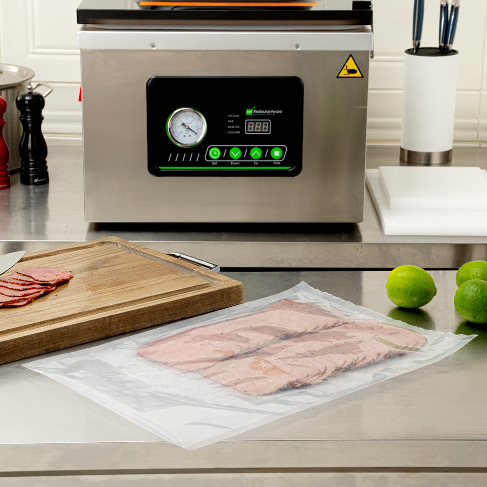 Fresh Hero Clear Plastic Vacuum Packaging Bag - for Chamber Vacuum Sealer, 3 mil, BPA-Free - 18" x 12" - 100 count box