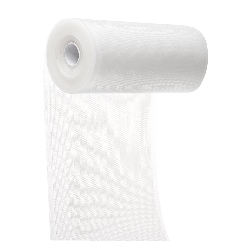 Fresh Hero Clear Plastic Full Mesh External Packaging Bag Roll - 3 mil - 8" x 50' - 1 count box