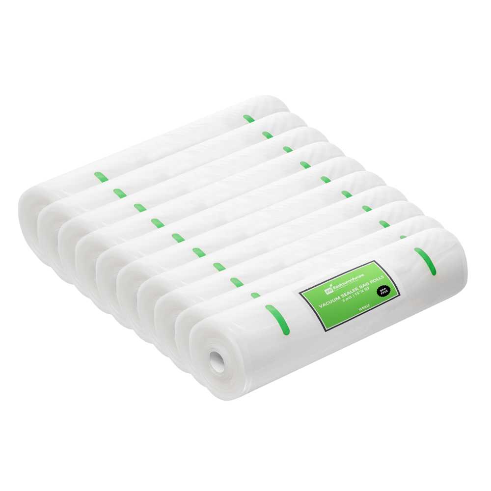 Fresh Hero Clear Plastic Full Mesh External Packaging Bag Roll - 3 mil - 15" x 50' - 1 count box