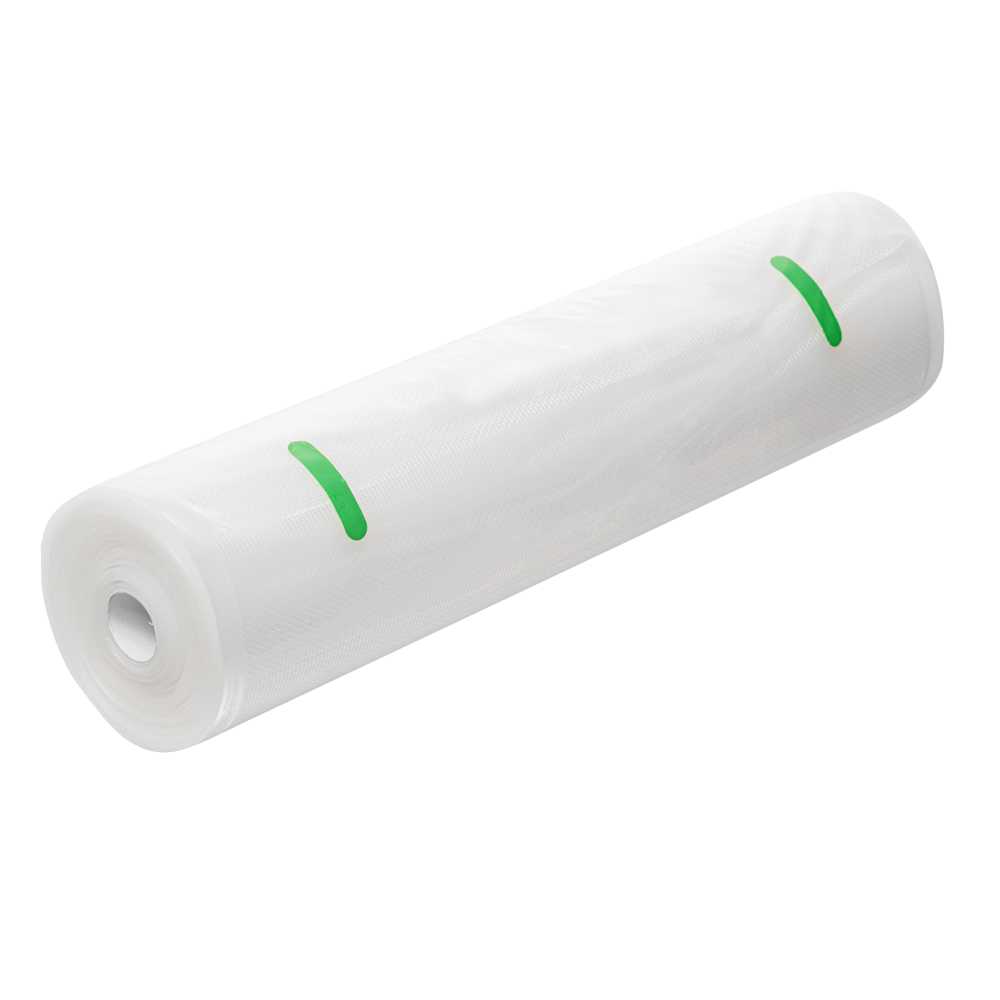 Fresh Hero Clear Plastic Full Mesh External Packaging Bag Roll - 3 mil - 15" x 50' - 1 count box