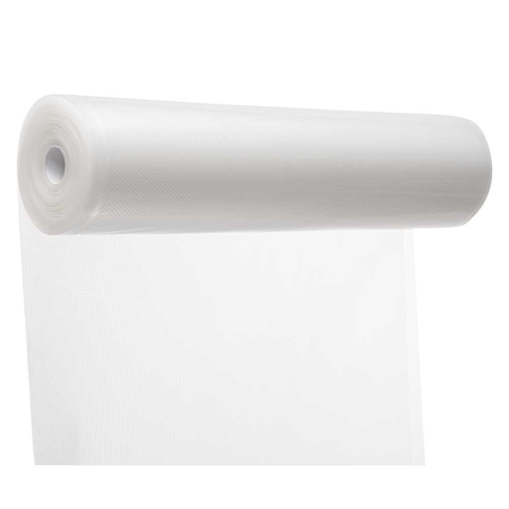 Fresh Hero Clear Plastic Full Mesh External Packaging Bag Roll - 3 mil - 15" x 50' - 1 count box