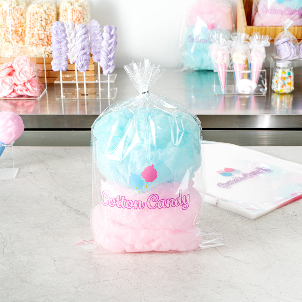 Bag Tek Clear Plastic Cotton Candy Bag - 12" x 18" - 100 count box