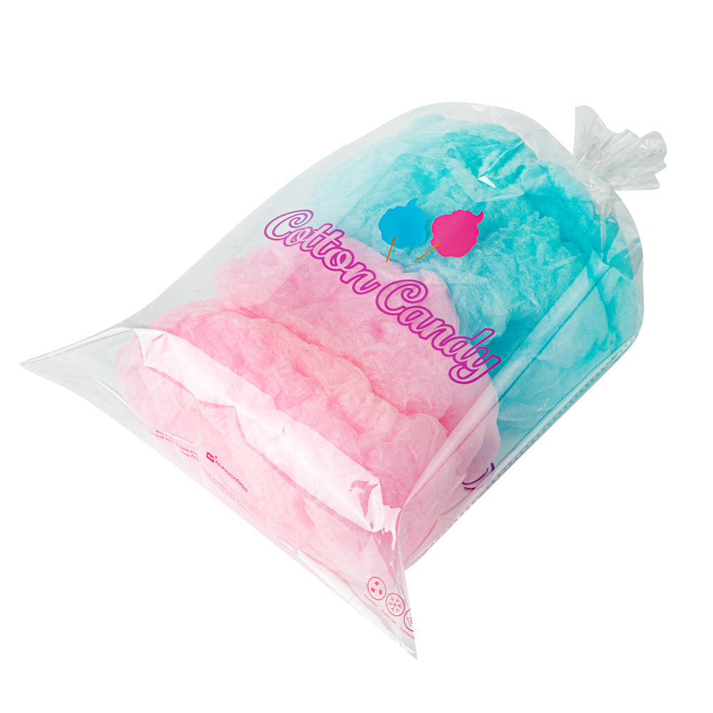 Bag Tek Clear Plastic Cotton Candy Bag - 12" x 18" - 100 count box