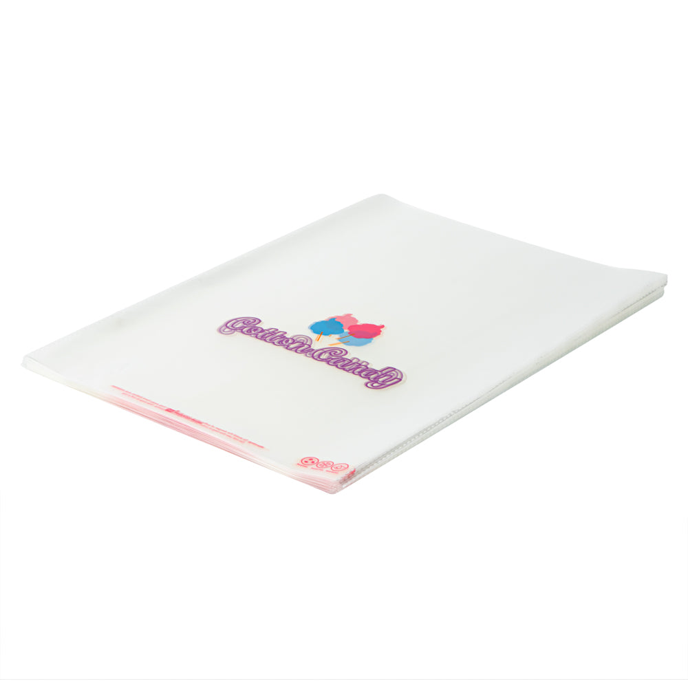 Bag Tek Clear Plastic Cotton Candy Bag - 12" x 18" - 100 count box